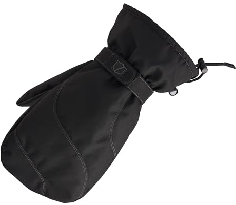 Wilson Winter-Handschuhe, Starke Isolierung, Wasserabweisender Stoff, Angenehmes Mikro-Fleece-Futter, Schwarz, Einheitsgröße