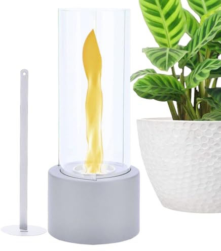 Byuexhp Cheminée De Table,Lampe De Table Tornade Ajustable Et Sécuritaire pour Intérieur Et Extérieur - Cheminée D'Appoint pour Jardin Et Patio,pour La Maison, La Chambre, La De Chevet Et Le