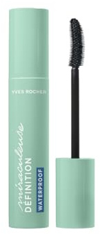 Yves Rocher Máscara de pestañas MIRACULEUSE DÉFINITION WATERPROOF Negro – Efecto apertura x2 y volumen desplegado – Fórmula 89% natural, resistente al agua 24H – Para ojos sensibles – 7,8 mL