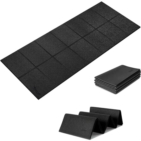 Novonova Esterilla de protección para Equipo de Ejercicio, Estera Fitness plegable 200*90cm, Suelo para gimnasio en casa 6mm para bicicletas estáticas, cinta de correr, Resistente Alfombrilla Protect