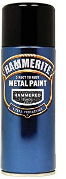 Hammerite Direct to Rust Hammered Finish Aerosol - Black 400ml