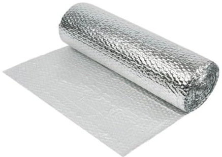 Yuzet Double-Aluminium Bubble Insulation Foil Roll 1.2m × 25m – Multi-Purpose Reflective Thermal Barrier for Lofts, Walls, Roofs, Garages & Caravans 1200mm Wide