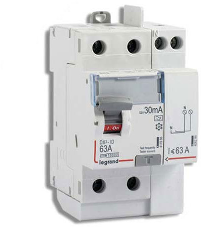 Legrand - Interrupteur diff DX³-ID vis/vis 2P 230V 63A type A 30mA départ haut Legrand