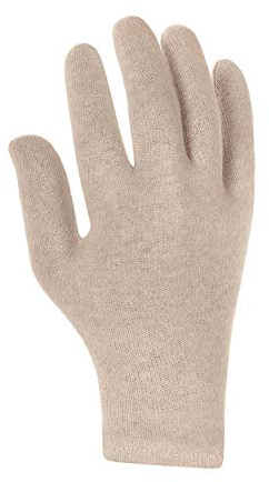 texxor 24 Stück Baumwolltrikot-Handschuhe 1500, mittelschwer, Packung, weiß, 8/M, Baumwolltrikothandschuhe, Arbeitshandschuhe, Schutzhandschuhe