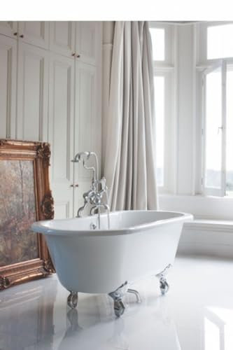 Casa Padrino Nouveau bath freestanding 1500mm BWin White - Freestanding Retro antique bathtub, Bath tube feet:Luxury Classic Schwarz