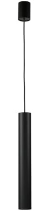 Licht-Erlebnisse Hängelampe Metall Schwarz Küche Ø5,5 cm rund GU10 max. 35 Watt Downlight Zylinder schlicht Moderne Esstisch Pendelleuchte EYE