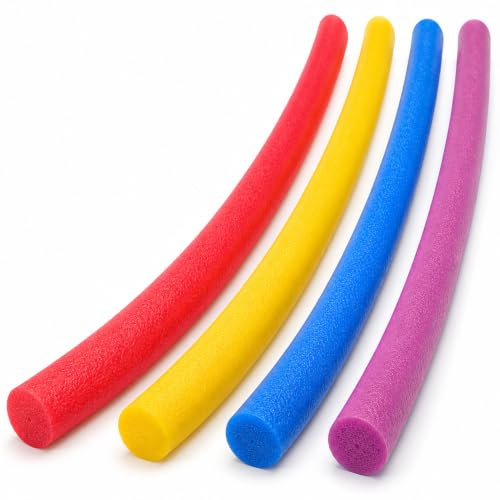 Laeto Foam Pool Noodle – Durable Swim Noodles for Adults & Kids | Floating Foam Sticks for Exercise & Fun | Pack of 2 or More – Assorted Colors