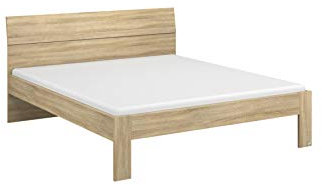 Rauch Möbel Flexx Bett Doppelbett Futonbett in Eiche Sonoma, Holz, Liegefläche 160 x 200 cm Gesamtmaße Bett BxHxT 165 x 90 x 209 cm