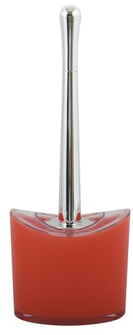 Spirella MSV WC-Bürste mit Halter/WC-Bürste Aveiro - Kunststoff PS/Edelstahl - rot/Silber