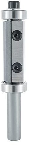 ENT 20422 Wendeplatten Bündigfräser HW, Schaft (S) 12 mm, Durchmesser (D) 22 mm, NL 50 mm, mit Kugellager