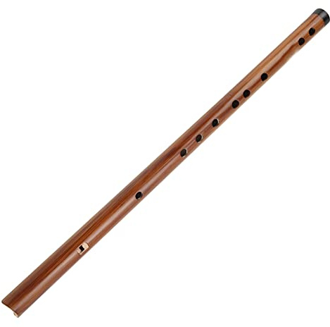 Chinesische Flöten, Professionelle Holzfarbe Handgefertigte Bambusflöte mit Komfortgriff zum Spielen(Taste E)