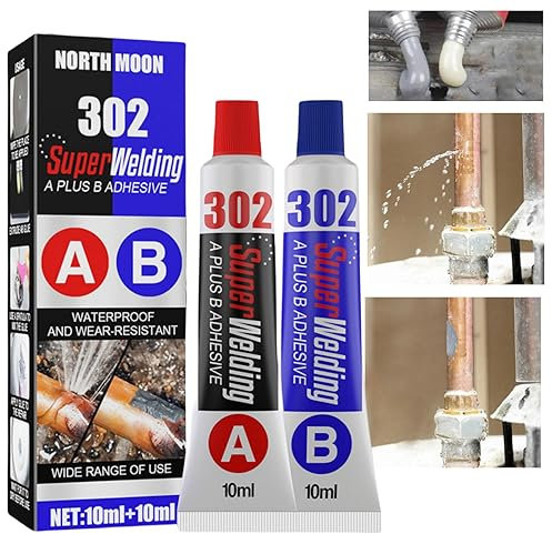 Strong AB Glue,Metal Glue,Super Glue All Purpose,Liquid Metal Welding Filler,Waterproof Metal to Metal Glue,Industrial Heat Resistance AB Glue,Chemical Metal Weld,Glass Metal Glue,Stainless Steel Glue