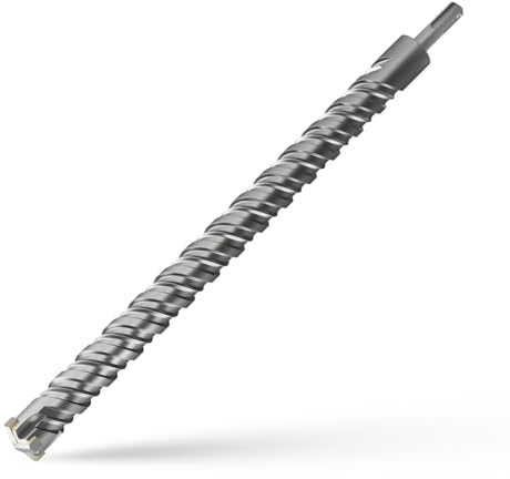 CSOOM SDS Plus Borr 25 x 460 mm, professionell betongborr, perfekt för borrning i sten, betong, natursten, tegelvägg