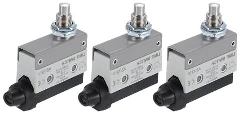 sourcing map Limit Switch Push Plunger AZ-7310 Mount 1NC+1NO 3D Printer Door Switch Metal Momentary Switch 3 Pcs