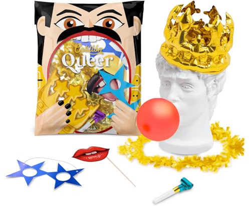 OH YEAH - 10 Bolsas de Cotillón - Bolsa de Cotillón Queer - Fiesta Fin de Año - Decoración Fiesta - Accesorios Nochevieja - DISEÑO Único