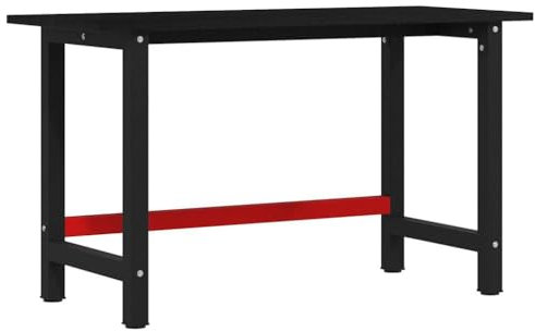 vidaXL Werkbank Dunkelbraun 140x60x81,5 cm Massivholz Eiche, Arbeitstisch, Werkzeugbank, Werkbank Massivholz, Werktisch, Werkbank Holz