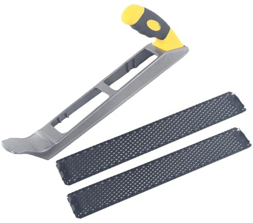 TIOMIOSEA Gipskartonhobel 300 mm Trockenbau Werkzeug Handhobel Holz Kantenhobel mit 2 Feilenblättern zum Hobeln, Feilen, Formen, Glätten, Abziehen und Reiben für Gipskarton Trockenbauarbeiten