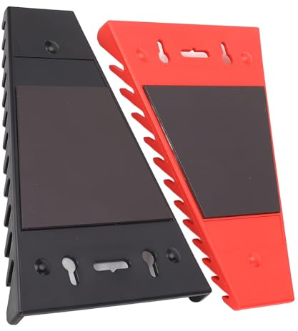 2-Pack Magnetic Wrench Organizer Holder, 24 Slots Movable Magnetic Wrench Organizer Wrench Rack Tool Trays for Toolboxes Drawer, SAE(1/4-1/16) and Metric(6mm-24mm)