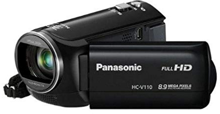 Panasonic HC-V110 EG-K Camcorder 8.9 Megapixel with 72x intelligent Zoom 1080P resolution Full HD 2.7-Inch Display Black (Renewed)