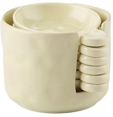 Set Piattino Per Intingoli E Supporto Ceramica