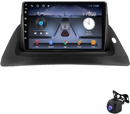 Autoradio multimédia Android 13 pour Renault Kangoo 2015-2018, écran Tactile 9 Pouces, Radio numérique Dab, Commandes au Volant, MirrorLink, Wi-FI, caméra 360°, processeur quadricœur, 2 Go +