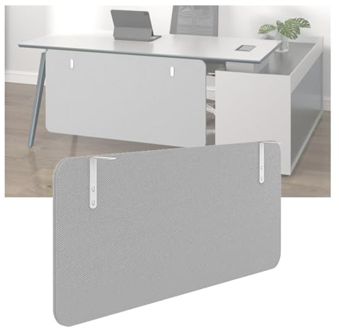 Aeovot Under Desk Modesty Panel, Desk Divider Panel Ound Absorbing Acoustic Screen, Under Desk Privacy Panel for Office Desk Home Studio or Standing Workstation