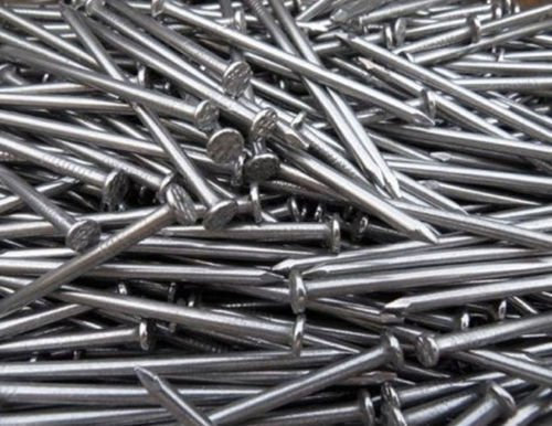 PACCO CHIODI CARPENTERIA 16X60 6 cm IN FERRO LUCIDO TESTA PIANA KG. 5