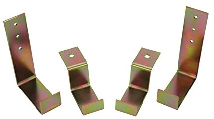 Speedway Motors Universal Aluminum Radiator Mounting Bracket Kit with Stainless Steel Hardware, Fits 3-Inch-Thick Crossflow Radiators, Includes Upper and Lower Mounts