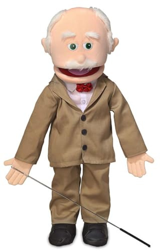 Pops, Peach Grandfather, Full Body, Ventriloquist Style Puppet, 65cm