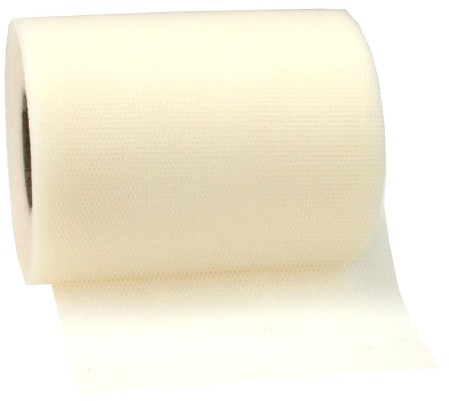Präsent - VERONA tyllband - créme - 50-m-rulle 112 mm