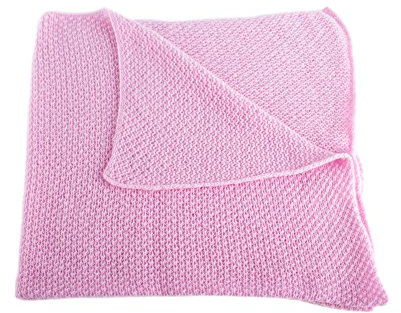Love Cashmere Sofficissima Coperta da Bambino in Cashmere al 100% (Cashmere Baby Blanket) - Rosa - Realizzato a mano ad in Scozia