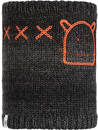 BUFF Barnmonster Jolly Jnr stickad halsvärmare, svart, en storlek