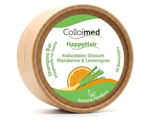 Colloimed Shampoo-Bar Naturkosmetik mit kolloidalem Silizium - Mandarine Lemongras (Si)