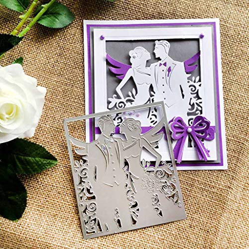 Yuntrip Stanzformen für Kartenherstellung, Hochzeitsrahmen, Metall, Stanzschablone, Bastelarbeiten, Scrapbooking, Papierkarten, Fotoalbum, Dekoration, Kunsthandwerk, Prägeschablone