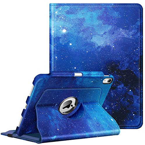 FINTIE Funda Compatible con iPad Air de 5ª generación (2022) / iPad Air de 4ª generación (2020) de 10.9 Pulgadas con Soporte para lápices, Funda giratoria de 360 Grados con Apagado y Encendido