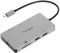 Targus USB-C Docking Station, Dual HDMI 4K Monitor Display Ports, Gigabit Ethernet, Micro SD, 2x USB 3.0 with 100W Power Delivery - Silver (DOCK423EU)