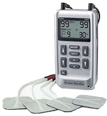 med italia service - tens plus Premier Stim Plus - Elektrostimulator zur Schmerzlinderung und zur Stärkung der Muskulatur
