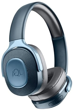AQL Arkos | Cuffie Bluetooth universali con padiglioni pieghevoli ultra leggeri - Microfono incorporato - Batteria 300mAh Tempo di ricarica 2 ore - Tempo di riproduzione 25 ore circa - Portata 10 mt -