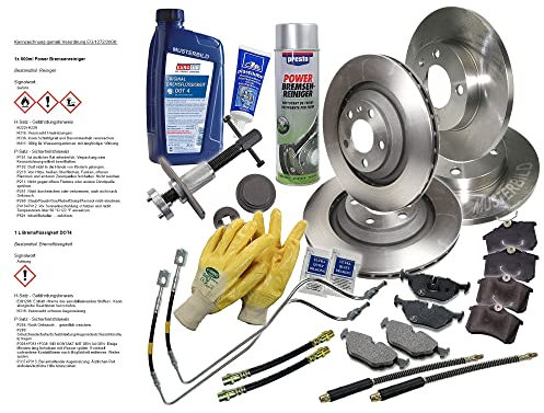 ATEC Germany Bremsenset inkl. Bremsscheiben Vorne Ø 288 mm Belüftet + Hinten Ø 245 mm Voll + Bremsbeläge Vorne & Hinten Kompatibel mit VW PASSAT B5 (3B2), PASSAT B5 Variant (3B5)