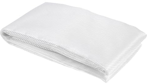 sourcing map Fiberglass Cloth 3 OZ/80g 1m(1.09 Yards) x1m x 0.1mm E Glass Twill Weave Glass Fiber 10.76 Sq Feet, Woven Fabric for Boat RC Plane Auto Surfboard Tub Pool Repair