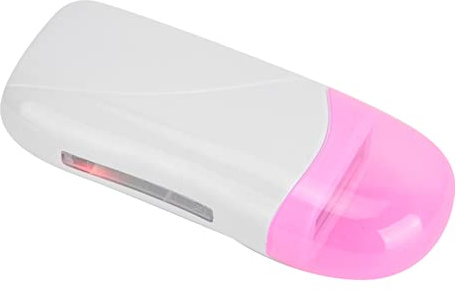 Haarentfernungswachs-Heizungsset mit Transparentem Fenster, Leichtes ABS-Material, 40 W, Schnell Schmelzend, für Beine, Arme, Bikinizonen, Rosa + Weiß, Bequeme Anwendung,