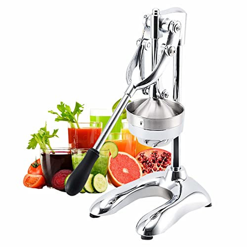 ZXNANA Manueller Entsafter, kommerzieller manueller Entsafter, robuste Handpresse aus Gusseisen, Entsafter für Zitronen, Orangen, Granatapfel, frischen Saft