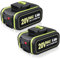 VANTTECH 2Stück WA3551 20V 5.5Ah Li-ion Akku Ersatz für Worx 20V Akku WA3551 WA3644 WA3553 WA3556 WA3551.1 WR165E WR141E WA3640 Werkzeugakku Kompatibel mit Worx alle 20V-Geräte