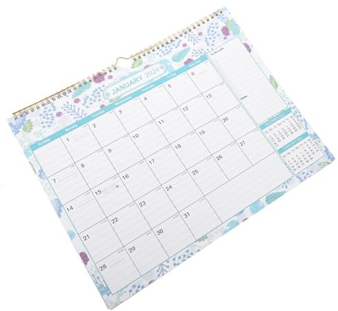 GRADENEVE Monate Englischer Hängekalender Mit Klarer Monatsübersicht Praktischem Memo-bereich Leichtem Design Für Büro Oder Zuhause Stilvoller Wand Tischkalender Für Effiziente Planung