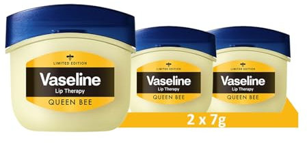 Vaseline Lip Therapy 7G Queen Bee | Balsamo labbra nutriente con miele per un'idratazione ottimale | (Queen Bee (2 Pezzo))