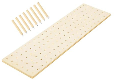 getuse Stecktafel-Schubladen-Organizer aus Holz mit 8 verstellbaren Heringen für Küchenutensilien, Teller, Schüsseln