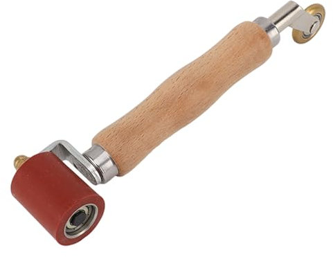 Respicefinem silicio rullo a pressione manuale al rullo ad alta temperatura rullo portano ruota della pressa in ottone ideale per membrana in PVC e membrana del telone