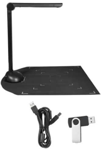 Fangxuee Caméra de Documents Scanner de Livres Éclairage LED HD 16 Mégapixels Numérisation Haute Vitesse Prise en Charge du Logiciel OCR Multilingue
