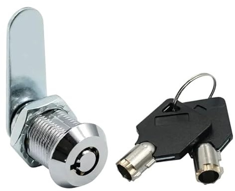 Cerradura Buzon, Cerradura Buzon Universal 16 mm, 1/2 piezas, cerraduras for cajas de herramientas, cilindro roscado, cerradura de leva tubular, cerradura for muebles, gabinetes, cajones, herrajes for