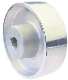 Rueda de accionamiento for lijadora de banda de aluminio de 160 x 54 x 19 mm/24 mm con ranura for llave de 6/8 x 3 mm(ID 24mm Keyway 8x3mm)
